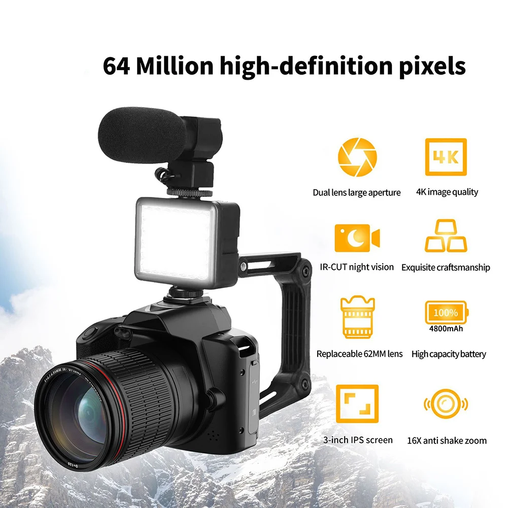 2025 d5 câmera de vídeo 4k câmera de gravação digital câmera - Image 2